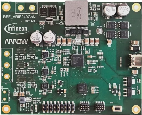 diseño de referencia REF_ARIF240GaN de Arrow e Infineon