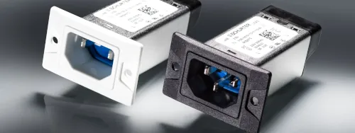 Conector filtrado SCHURTER 5180 con protección IP67 y sistema V-Lock