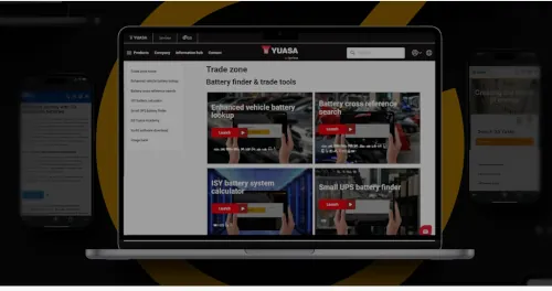 GS Yuasa lanza su nuevo Buscador de Baterías para distribuidores