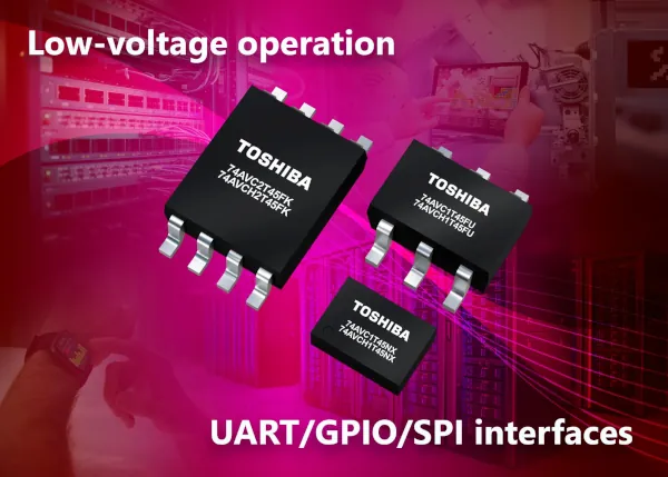 Toshiba amplía su serie 74AVC con nuevos transceptores bidireccionales para conversión de niveles de tensión