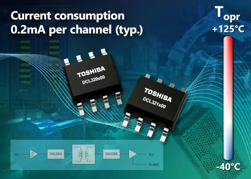 Toshiba lanza aisladores digitales DCL32xx00 de doble canal y hasta 25 Mbps