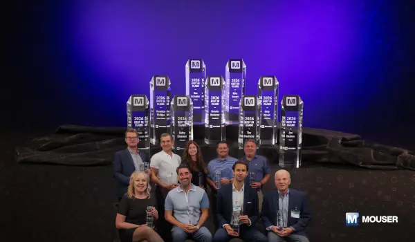 Ganadores Mouser Best-in-Class Awards 2026